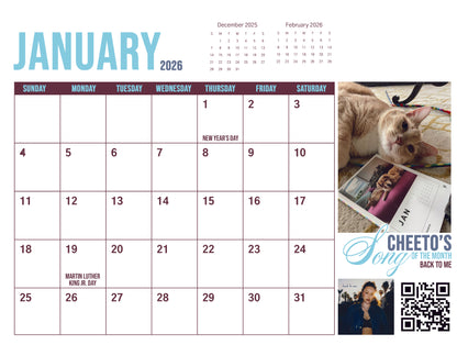 Cheeto 2026 Calendar